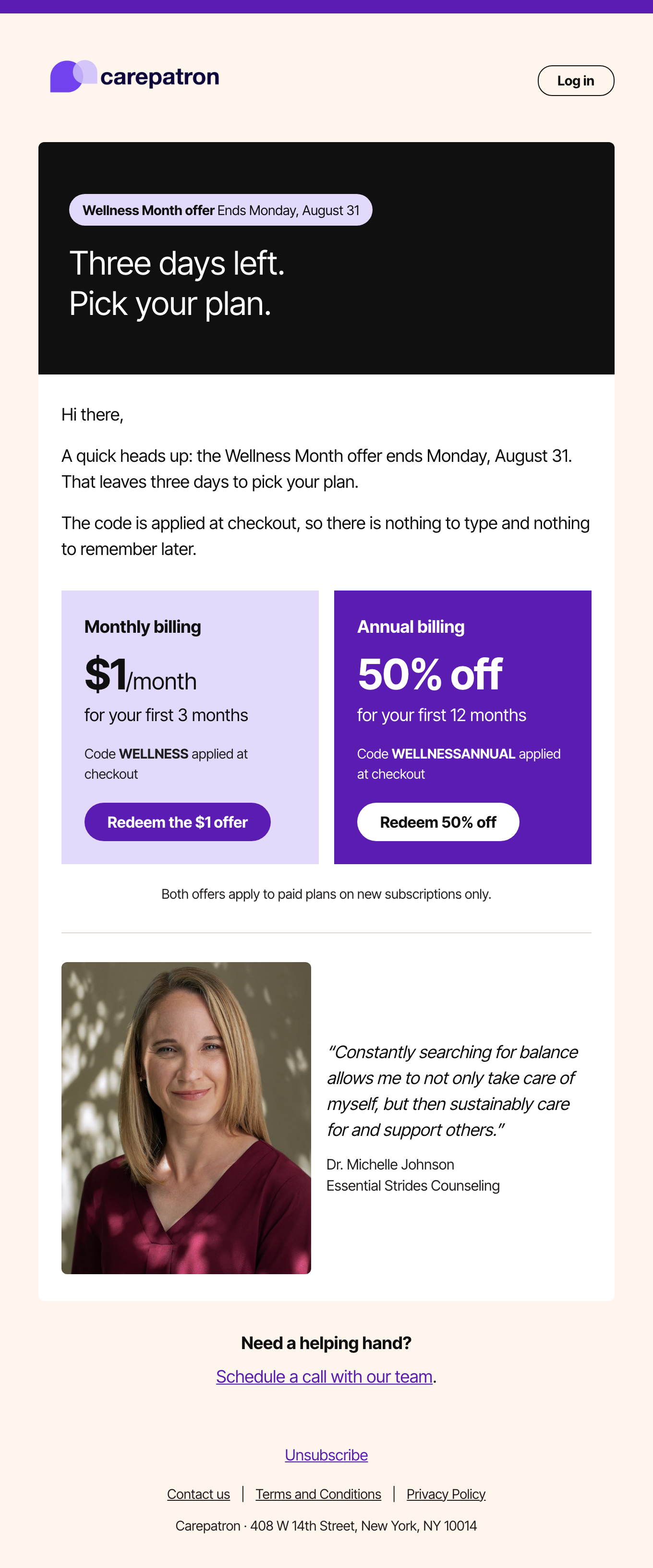 Thursday email